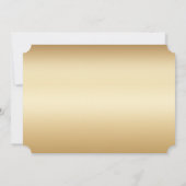 Elegant Gold Snowflakes kerstfeestdag Kaart (Achterkant)