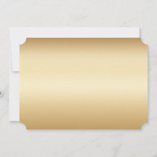 Elegant Gold Snowflakes kerstfeestdag Kaart (Achterkant)