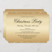 Elegant Gold Snowflakes kerstfeestdag Kaart (Voorkant / Achterkant)