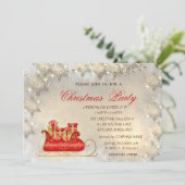 Elegant Gold Snowflakes, kerstkledingpartij Kaart (Staand voorkant)