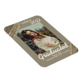 Elegant Gold Sparking Photo Afstuderen Magneet (Rechterzijde)