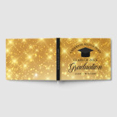 Elegant Gold Sparkle 2025 Afstuderen Custom School Gastenboek (Volledig)