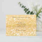 ELEGANT Gold sparkle ALL OCCASION RSVP (Staand voorkant)