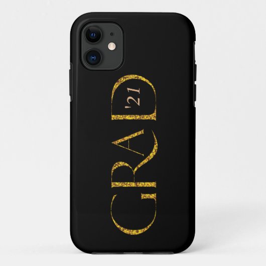 Elegant Gold Sparkle gepersonaliseerd script Afstu Case-Mate iPhone Case (Achterkant)