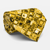 Elegant Gold Sparkle Glitter Gem Patroon Stropdas (Opgerold)