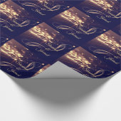 Elegant Gold Sparkle Wrapping Paper Cadeaupapier (Hoek)