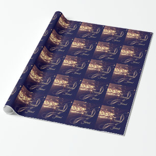 Elegant Gold Sparkle Wrapping Paper Cadeaupapier