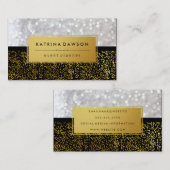 Elegant Gold Species met Bokeh Visitekaartje (Voorkant / Achterkant)