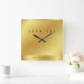 Elegant Gold Square Acrylwand Vierkante Klok (Huis)