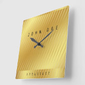 Elegant Gold Square Acrylwand Vierkante Klok (Hoek)