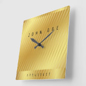 Elegant Gold Square Acrylwand Vierkante Klok (Hoek)