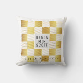 Elegant Gold Square Sierkussen