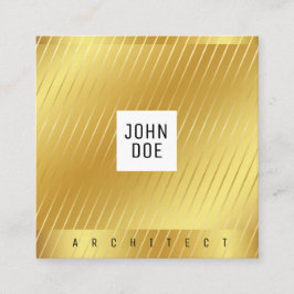 Elegant Gold Square Visitekaartje