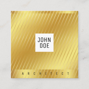 Elegant Gold Square Visitekaartje