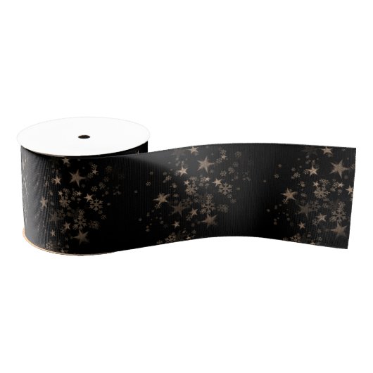 Elegant Gold Star Holiday New year Gifts Grosgrain Lint (Spoel)