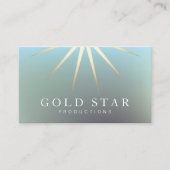 Elegant Gold Star Logo Professional Visitekaartje (Voorkant)