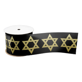 Elegant Gold Star van David - Hanukkah Satin Ribbo Satijnen Lint