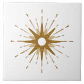 Elegant Gold Starburst | Groot Tegeltje (Voorkant)