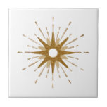 Elegant Gold Starburst Tegeltje<br><div class="desc">Elegant tegel met een retro gouduitbarsting als centraal brandpunt, aangevuld met moderne starst design-elementen. Eenvoudig, schoon ontwerp; één ontwerp van een coördinerend collectie. Creëer uw eigen douaneontwerp door de verstrekte gebieden te gebruiken, of de "bericht"knoop te gebruiken om de ontwerper voor hulp te contacteren. Om uw eigen ontwerp te creëer:...</div>