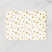 Elegant Gold Starry Sky Giraffe Gift Registry QR Informatiekaartje (Achterkant)