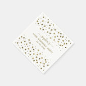 Elegant Gold Stars 50e verjaardag Servet (Hoek)