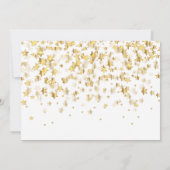 Elegant Gold Stars Modern Simple Save The Date (Achterkant)