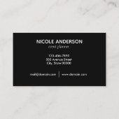 Elegant Gold Stars Visitekaartje (Achterkant)