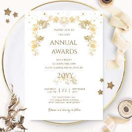 Elegant Gold Sterrennacht Awards - Gala Night Kaart