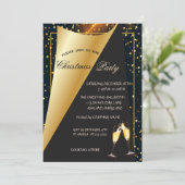 Elegant Gold Stippen Company kerst Kaart (Staand voorkant)