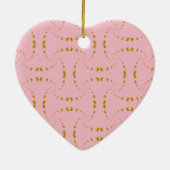 Elegant Gold stippen Keramisch Ornament (Achterkant)