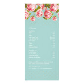 Elegant Gold Stippen & roze rozen - Aangepaste rui Reclamekaart (Achterkant)