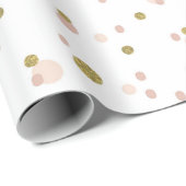 Elegant Gold Stippen Valentijnsdag Verpakkingspapi Cadeaupapier (Rol Hoek)