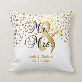 Elegant Gold Stippen | Weddenschap | Personalisere Kussen