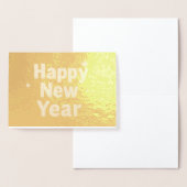 Elegant Gold Stitched Typography Classy Party Folie Kaarten (Display)