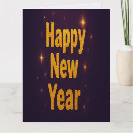 Elegant Gold Stitched Typography Classy Party Kaart