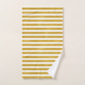 Elegant Gold Stripe - Aangepast voor uw kleur - Bad Handdoek (Handdoek)