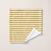 Elegant Gold Stripe - Aangepast voor uw kleur - Bad Handdoek (Wasdoekje)