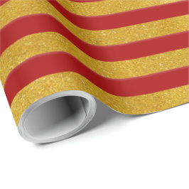 Elegant Gold Stripe - Aangepast voor uw kleur - Cadeaupapier
