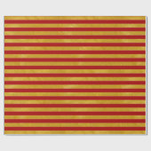 Elegant Gold Stripe - Aangepast voor uw kleur - Cadeaupapier (Vlak)