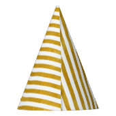 Elegant Gold Stripe - Aangepast voor uw kleur - Feesthoedjes (Achterkant)