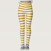 Elegant Gold Stripe - Aangepast voor uw kleur - Leggings (Voorkant)