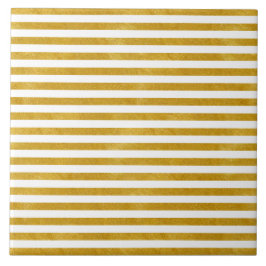 Elegant Gold Stripe - Aangepast voor uw kleur - Tegeltje