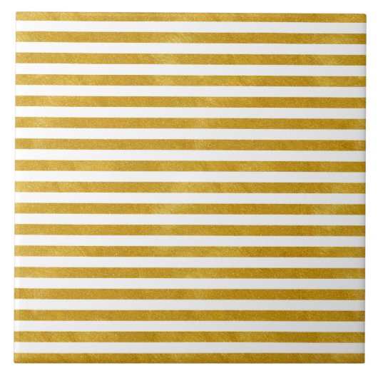 Elegant Gold Stripe - Aangepast voor uw kleur - Tegeltje (Voorkant)