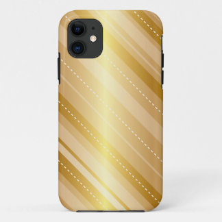 Elegant Gold Stripe iPhone draagtas 11 Hoesje