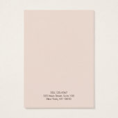 Elegant Gold Stripe modern roze draagbeeldscherm Visitekaartjes (Achterkant)