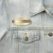 Elegant Gold Stripe, parels, diamanten Naamplaatje (In situ)