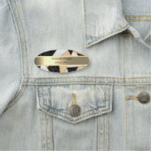 Elegant Gold Stripe, parels, geometrische marmer Naamplaatje (In situ)