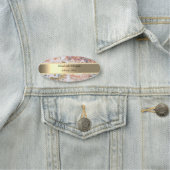 Elegant Gold Stripe, Pearls, Ombre Marble Naamplaatje (In situ)