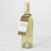 Elegant Gold Striped Corporate Flessenhanger (Schuin)