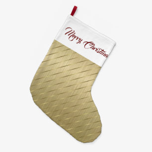 Elegant Gold Stripes kerststop Grote Kerstsok